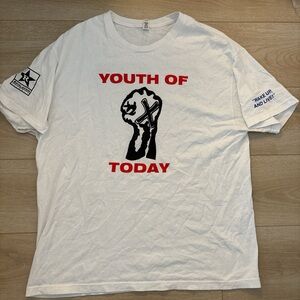 Youth Of Today White Graphic Short Sleeve Tee